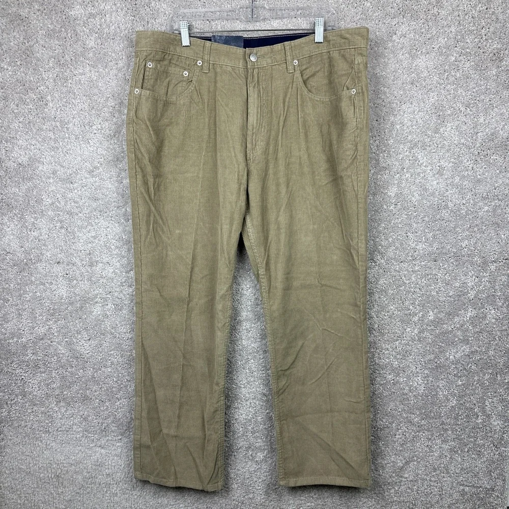 Cremieux Austin Mens Straight Fit Corduroy Pants Wheat Tan 38x29 NWT